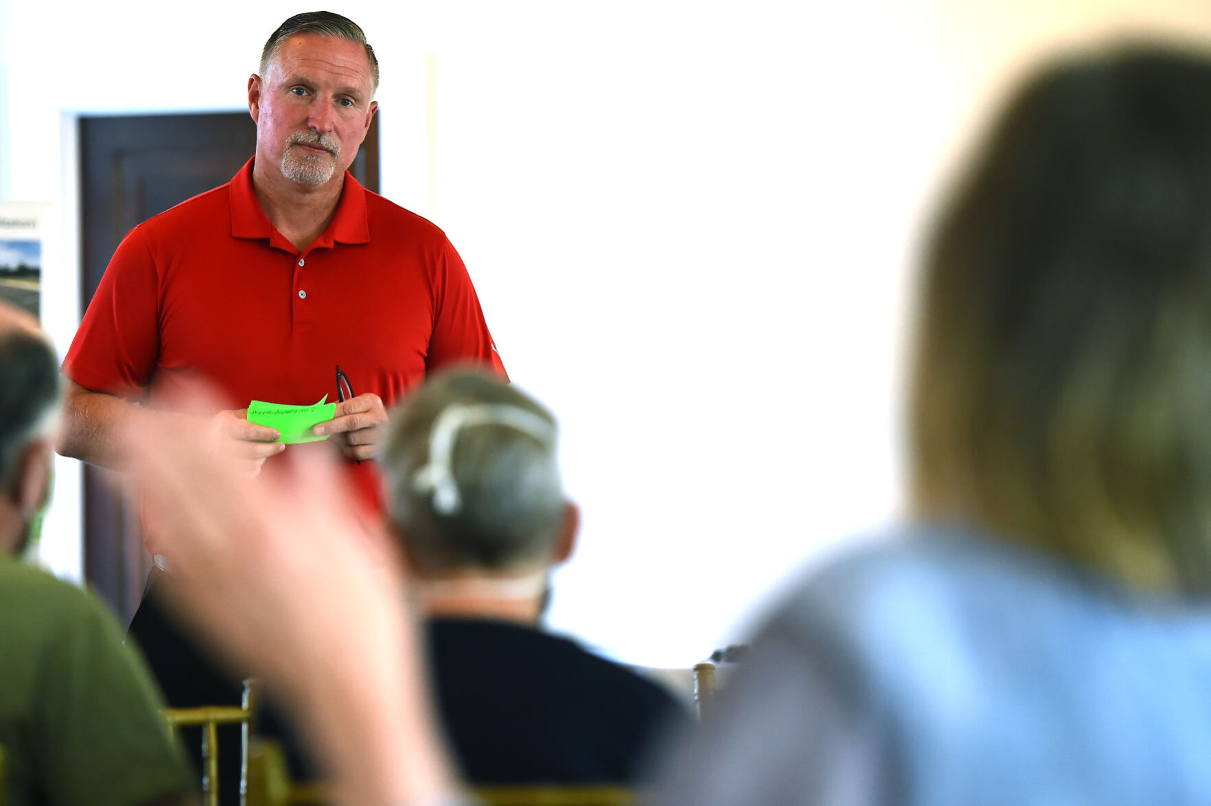 Uran talks road projects, downtown Crown Point parking at monthly forum
